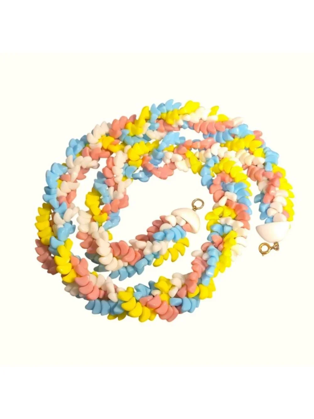 Vintage Napier Fruit salad necklace stone chunky tutti fruity pastel Jewelry 25